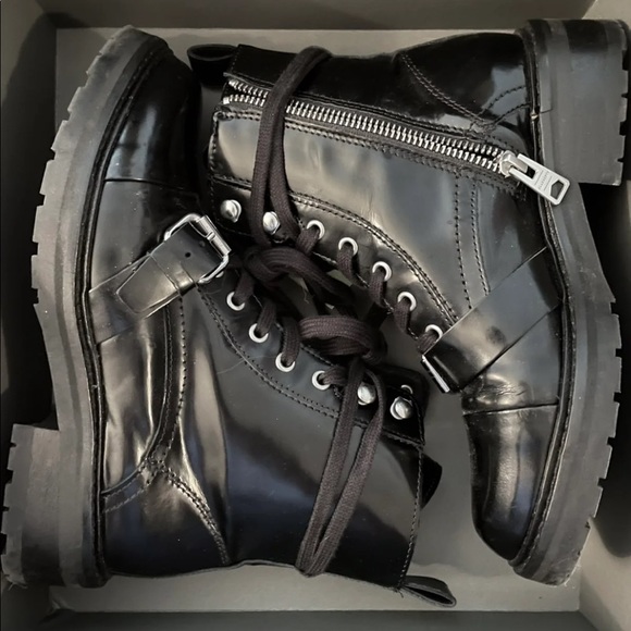 ALL SAINTS Donita Combat Boots - Picture 2 of 4